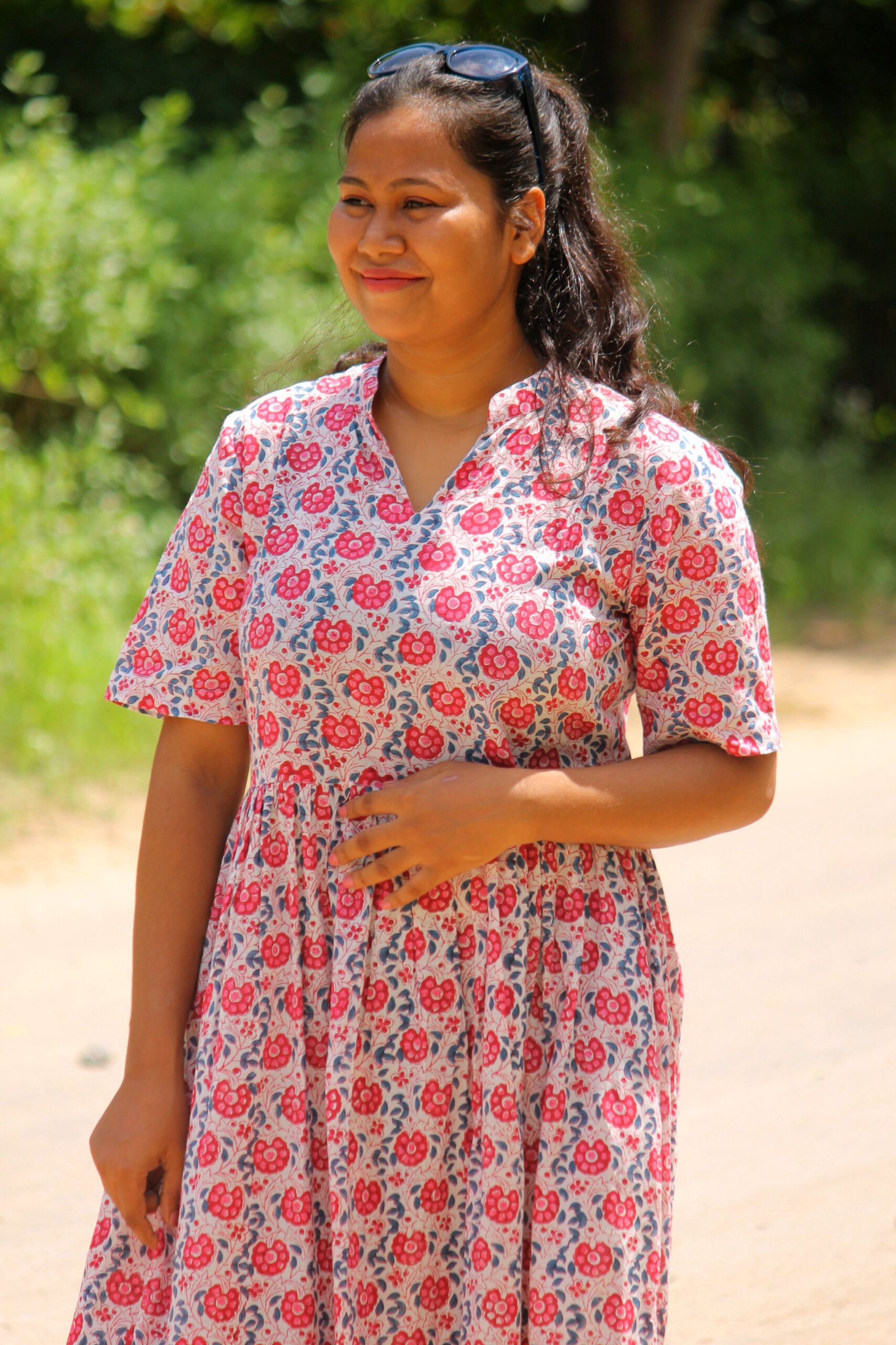 THE RED VINE CASUAL UMBRELLA TUNIC