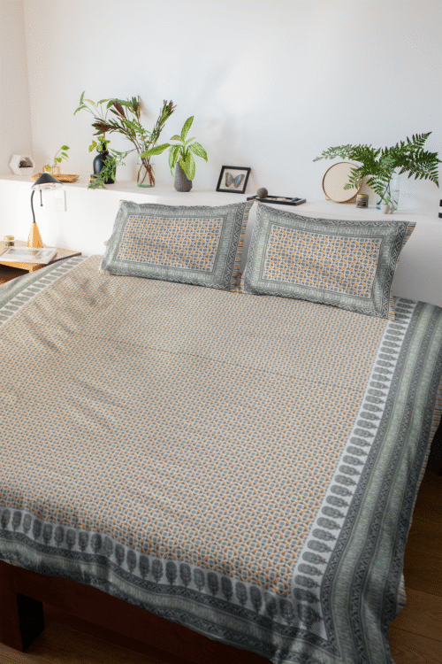 JAIPURI COTTON SCREEN PRINTED BEDSHEET