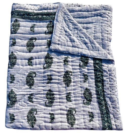 JAIPURI SCREEN PRINTED REVERSIBLE QUILT