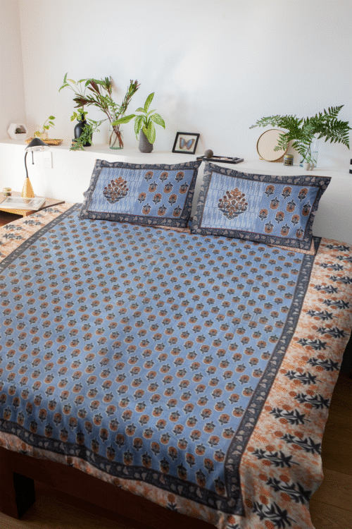 JAIPURI COTTON SCREEN PRINTED BEDSHEET